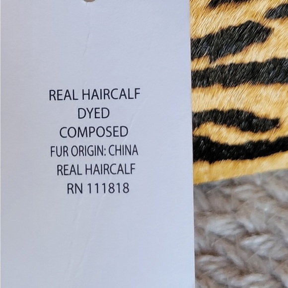 Michael Kors Parker Marigold real haircalf key card holder 5.5”x3.5” NWT - Picture 5 of 6